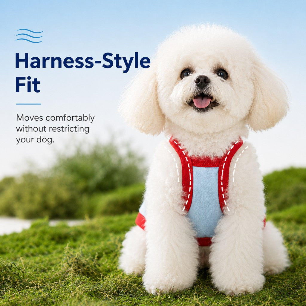 Argyro | Dog Cooling Vest and Sun Hat Set, Keep your dog cool and comfortable during hot summer walks. - image 4