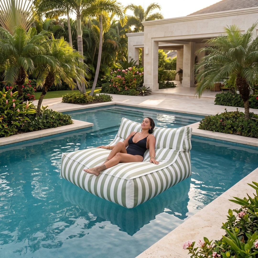 Oakley | Double Bean Bag Pool Float Cover, UV Resistant Outdoor Lounge Cover - image 3