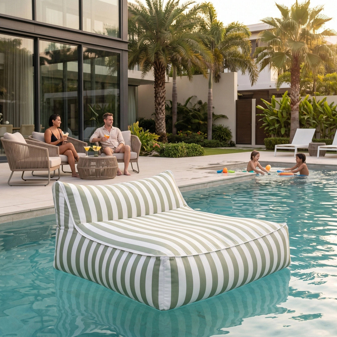 Oakley | Double Bean Bag Pool Float Cover, UV Resistant Outdoor Lounge Cover - image 4