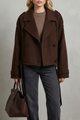 Constance | Women's Élise Double-breasted French Woolen Jacket Cropped City Coat