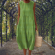Zephyrine | Women's Sleeveless Embroidered Midi Dress with Round Neck - image 1