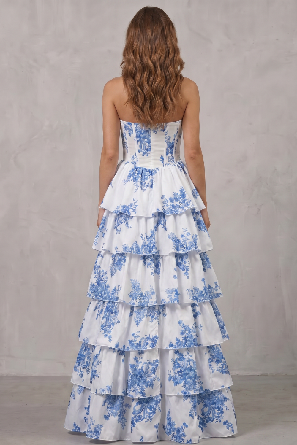 Beatrix | Women's Layered floral couture Maxi dress