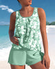 Maelane | Women's Printed Tankini Set with Swim Shorts - image 3