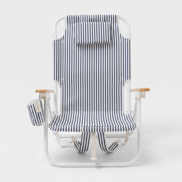 Mosman | Folding Beach Chair with Cooler Pocket & Cup Holder, Portable Reclining Chair - image 5