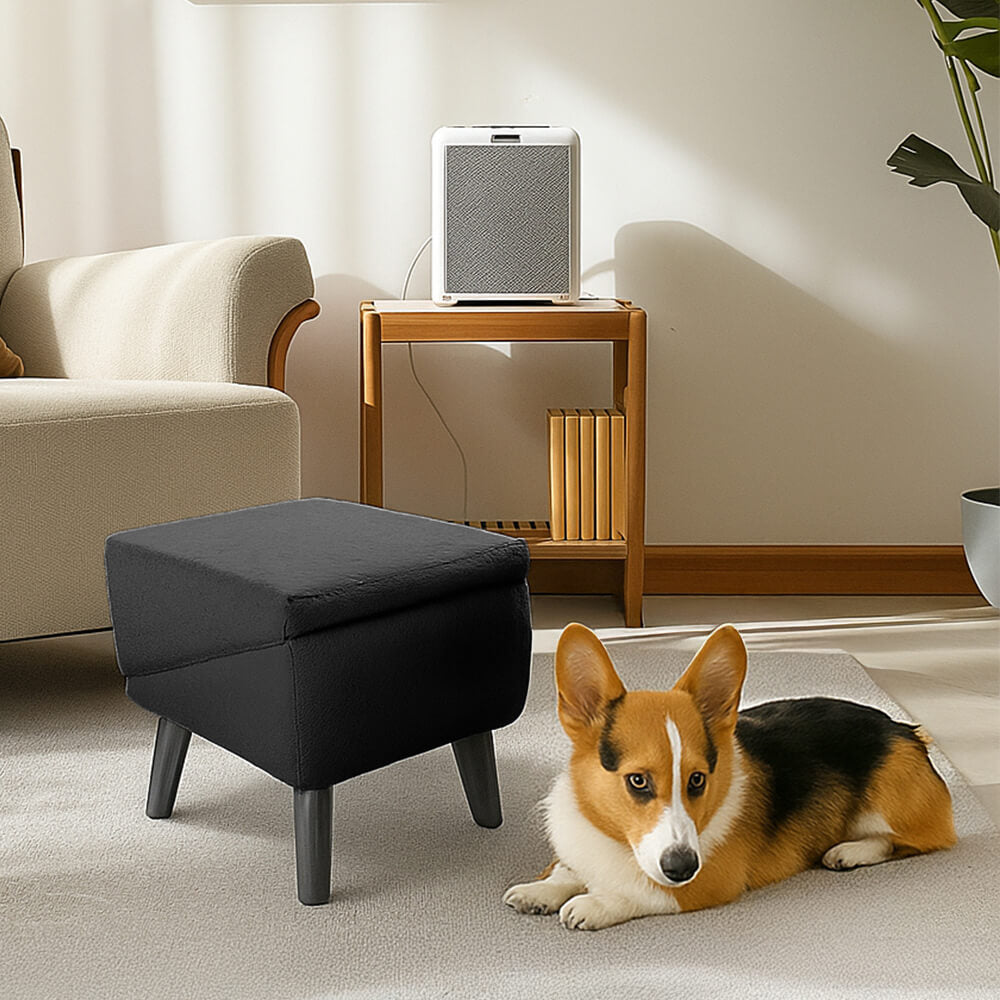 Mallacoota | 2-in-1 Velvet Dog Ramp and Step Stool for Beds - image 3