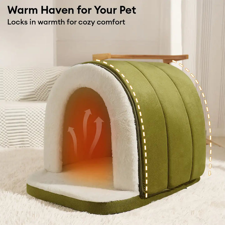 Woodside | Convertible Cat Cave and Small Dog Bed - image 6