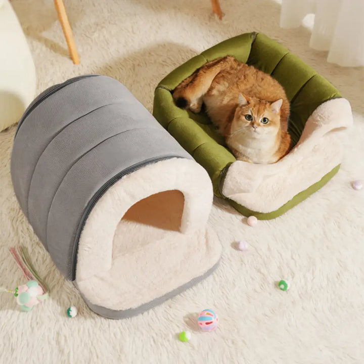 Woodside | Convertible Cat Cave and Small Dog Bed - image 4