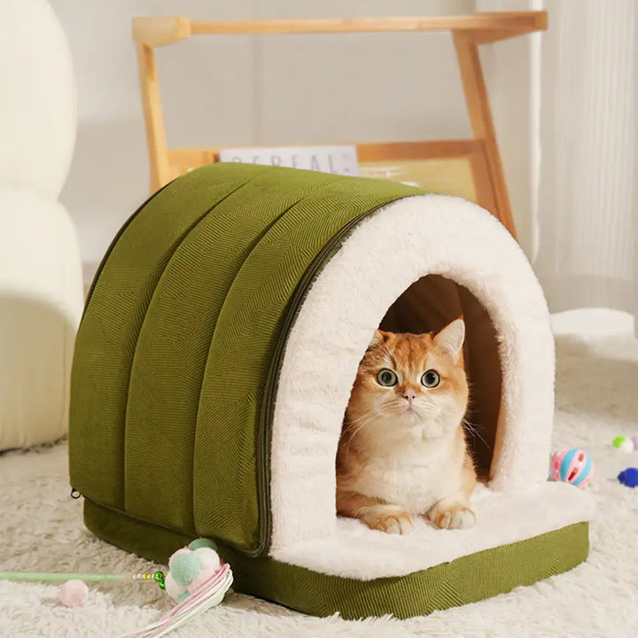 Woodside | Convertible Cat Cave and Small Dog Bed - image 2