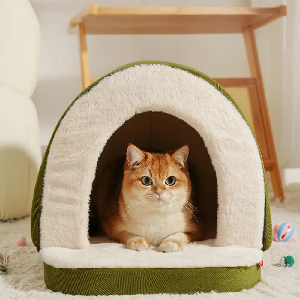 Woodside | Convertible Cat Cave and Small Dog Bed - image 12