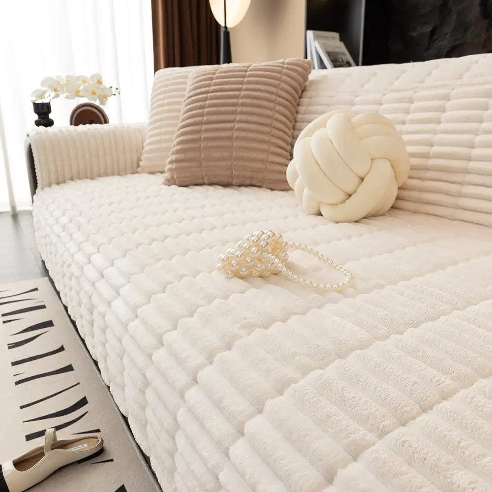 Durras | Waterproof One-Piece Quilted Flannel Couch Cover - image 11