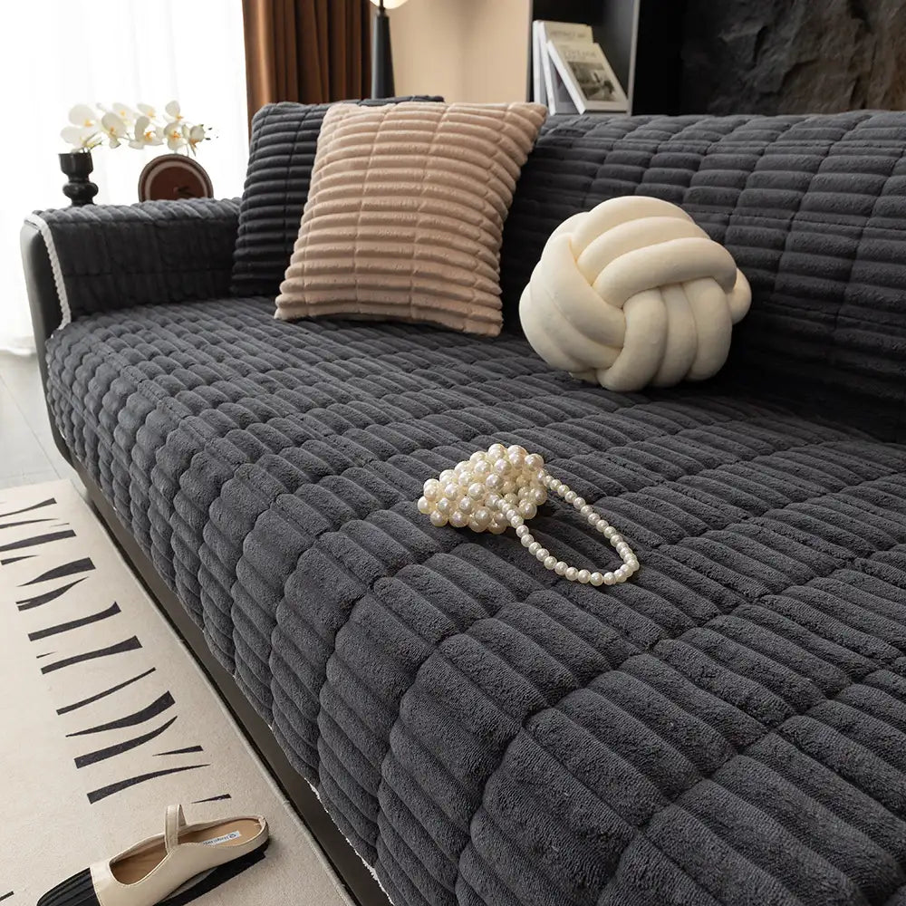 Durras | Waterproof One-Piece Quilted Flannel Couch Cover - image 18