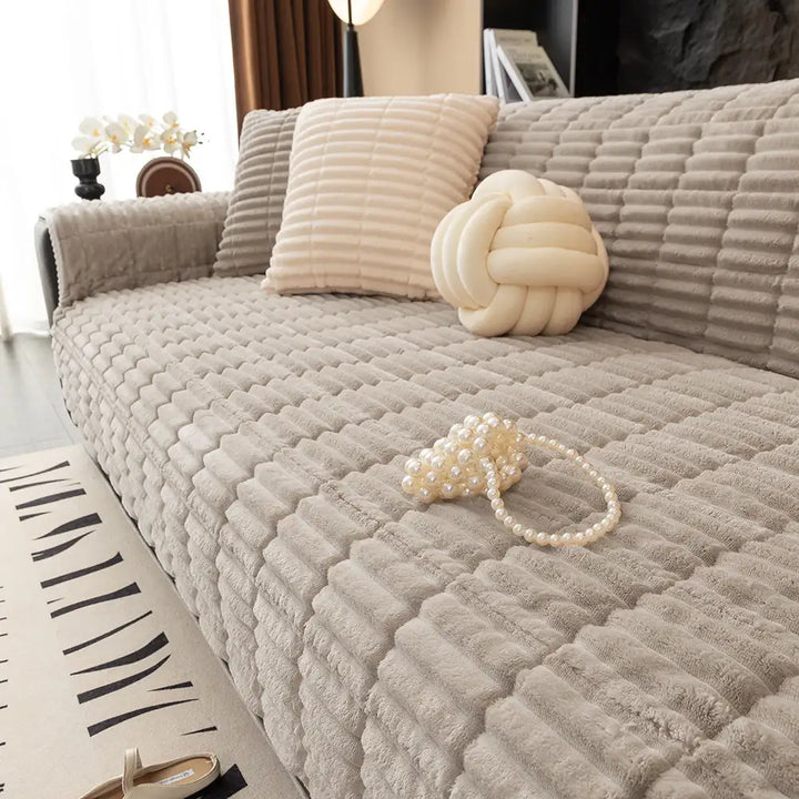 Durras | Waterproof One-Piece Quilted Flannel Couch Cover - image 4