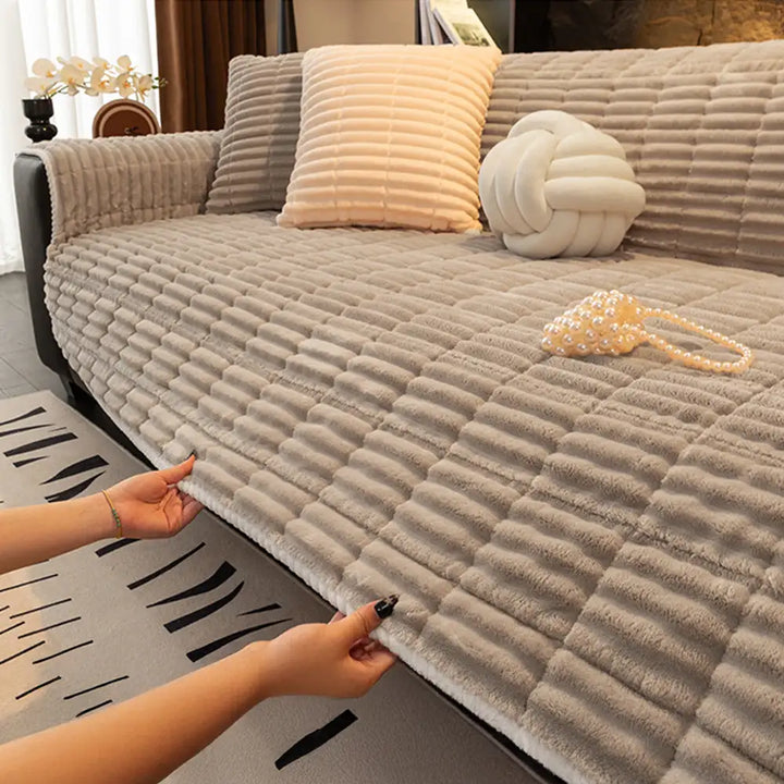 Durras | Waterproof One-Piece Quilted Flannel Couch Cover - image 9