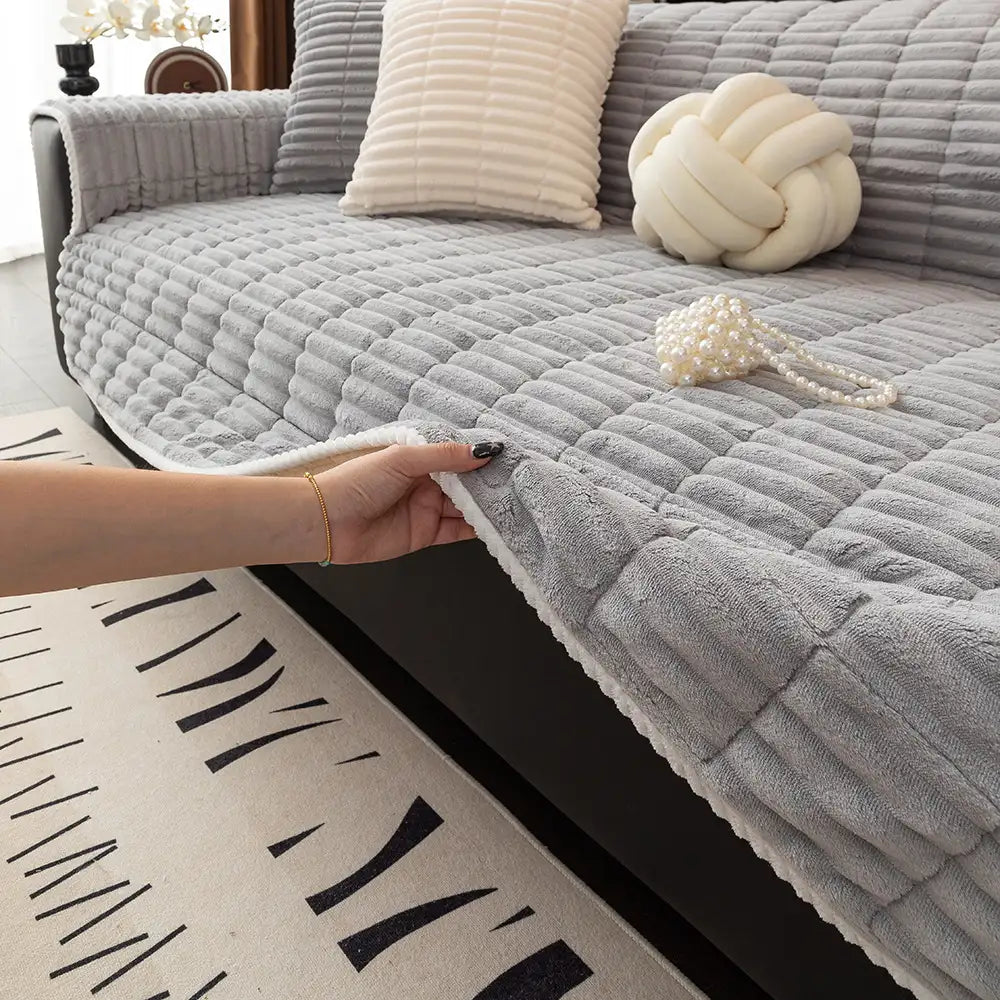 Durras | Waterproof One-Piece Quilted Flannel Couch Cover - image 16