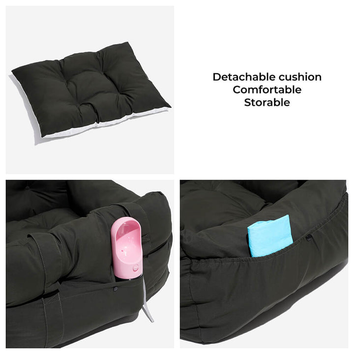 Tomakin | Portable Cotton Bolster Dog Car Seat Bed - image 5
