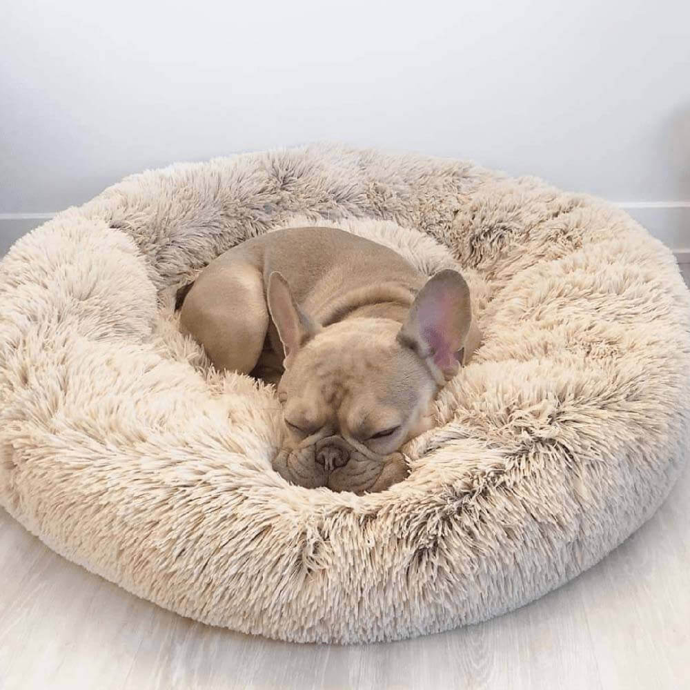Tamarama | Fluffy Round Faux Fur Dog Bed - image 9