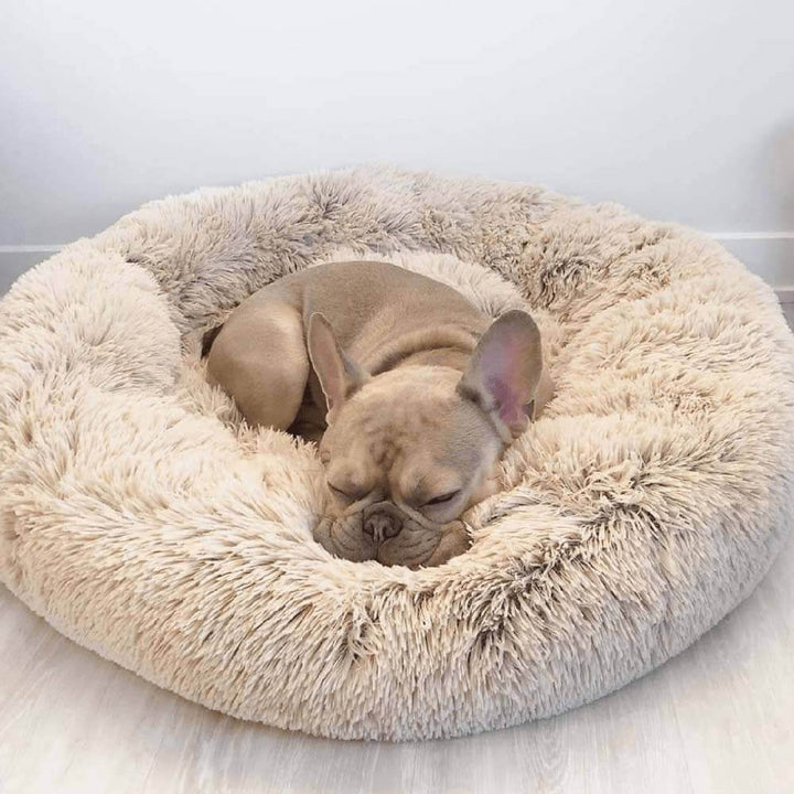 Tamarama | Fluffy Round Faux Fur Dog Bed - image 9