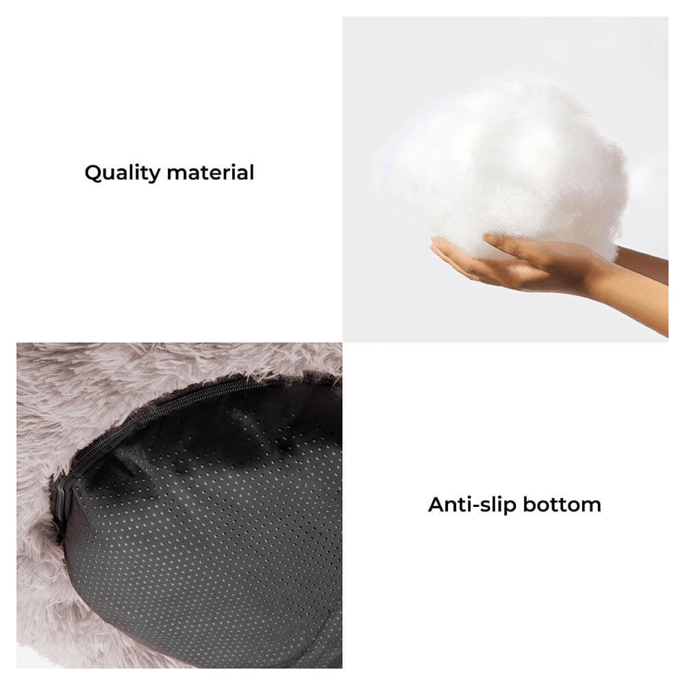 Tamarama | Fluffy Round Faux Fur Dog Bed - image 8