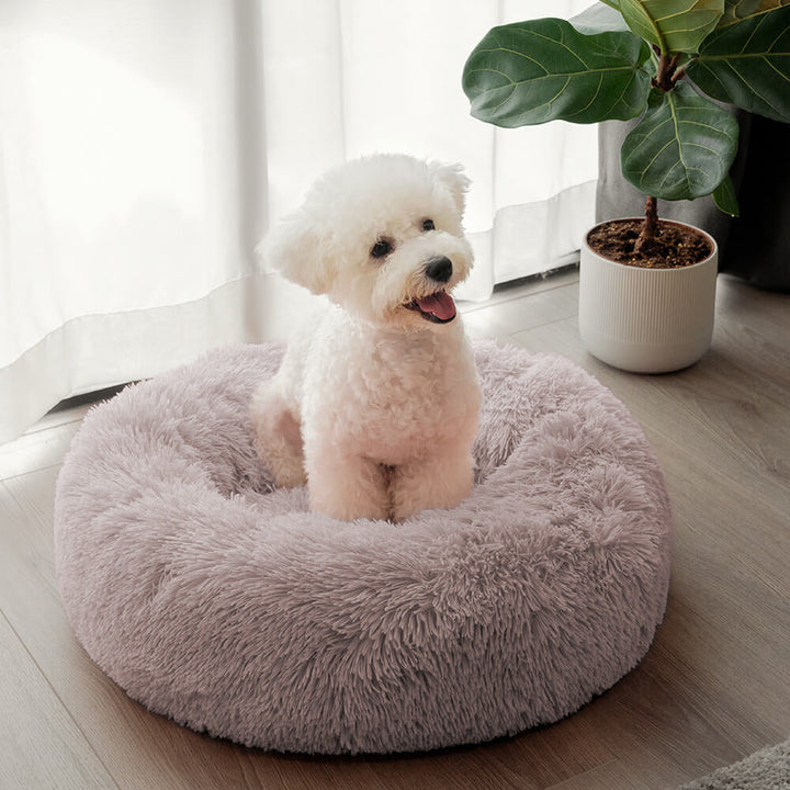 Tamarama | Fluffy Round Faux Fur Dog Bed - image 14