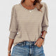 Romilly | Women's Relaxed Smocked Cuff 3/4 Sleeve Top