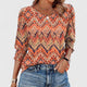 Romilly | Women's Relaxed Smocked Cuff 3/4 Sleeve Top