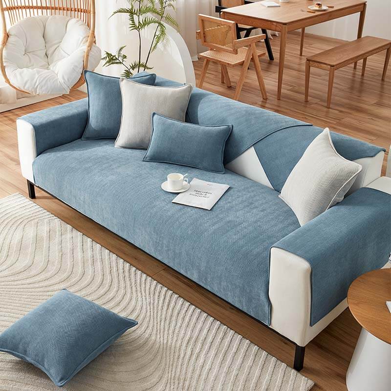 Bombo | Waterproof Herringbone Chenille Couch Cover - image 15