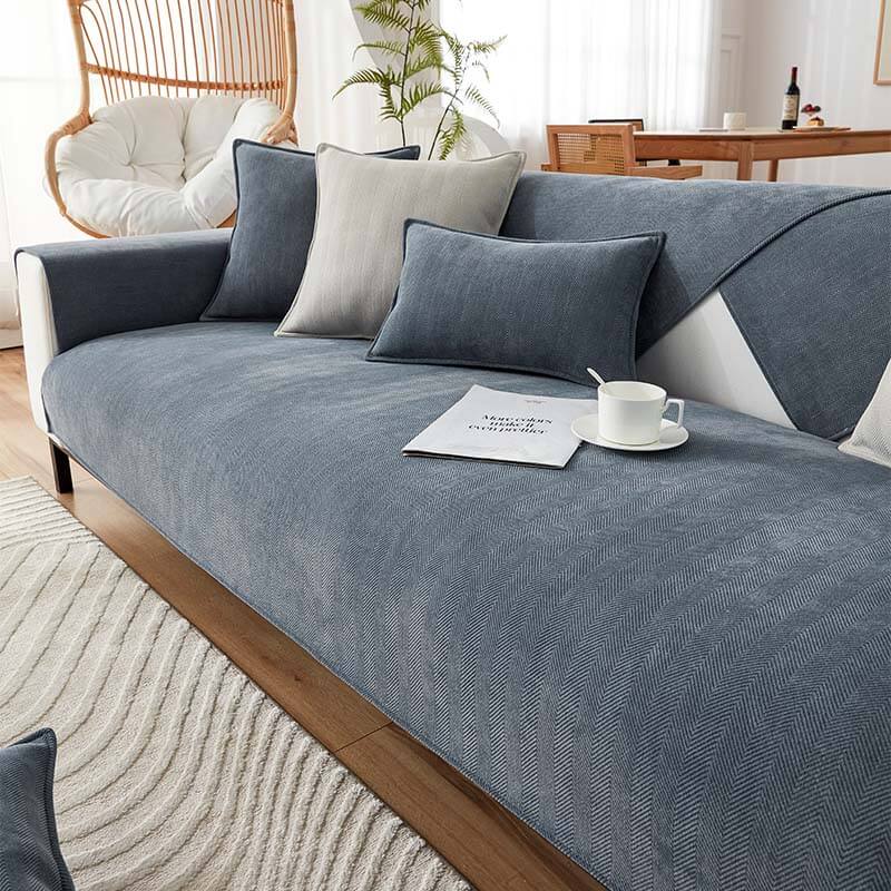 Bombo | Waterproof Herringbone Chenille Couch Cover - image 5