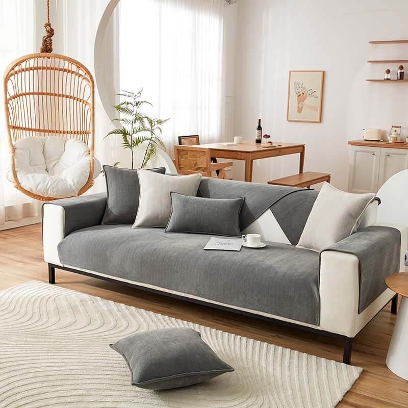 Bombo | Waterproof Herringbone Chenille Couch Cover - image 11