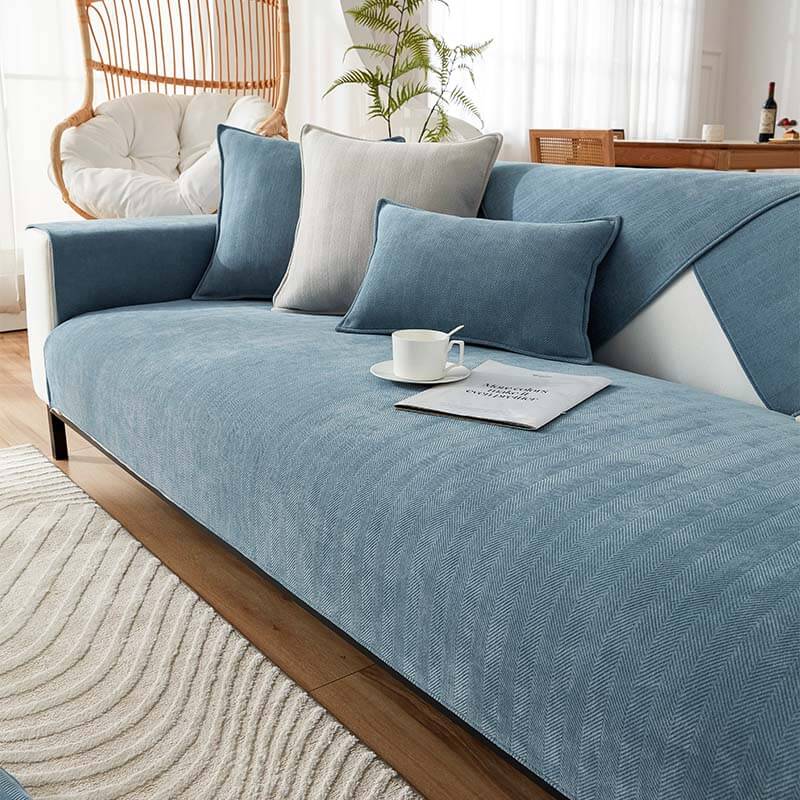 Bombo | Waterproof Herringbone Chenille Couch Cover - image 13