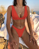 Hermeline | Women's Push-Up Bikini Set with Plunge Neck and High-Cut Leg - image 7