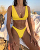 Hermeline | Women's Push-Up Bikini Set with Plunge Neck and High-Cut Leg - image 8