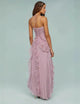 Mariel | Women's Pleated Ruffle Maxi Dress