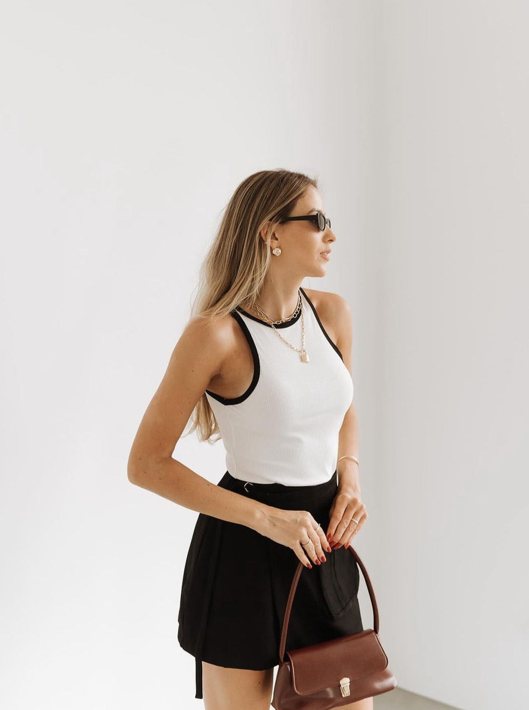 Averil | Women's La Riviera Contrast Trim Tank Top