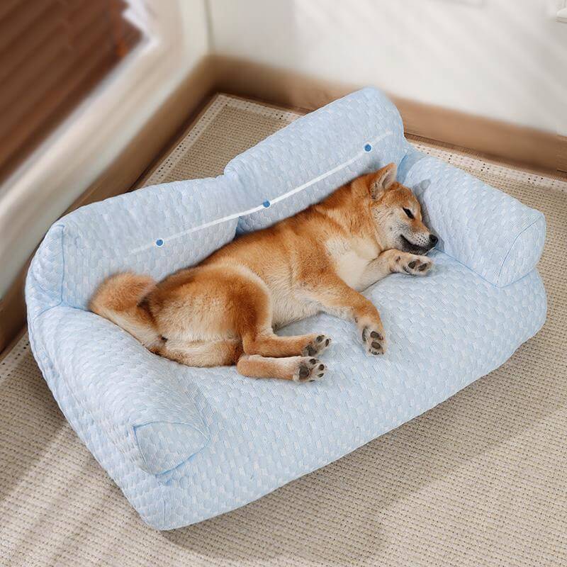 Cowes | Breathable Ice Silk Dog Sofa Bed, Washable - image 9