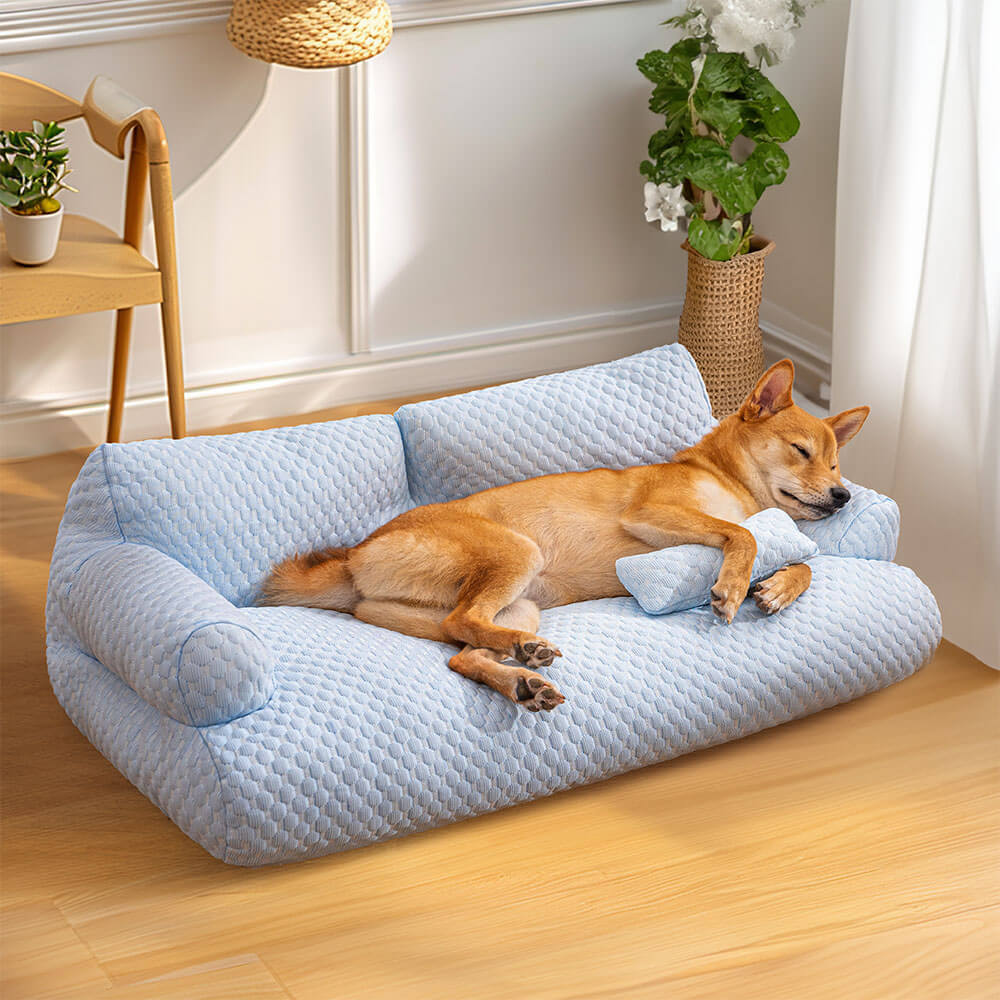 Cowes | Breathable Ice Silk Dog Sofa Bed, Washable - image 10