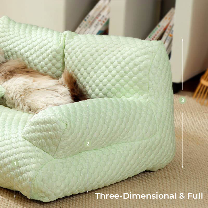 Cowes | Breathable Ice Silk Dog Sofa Bed, Washable - image 8