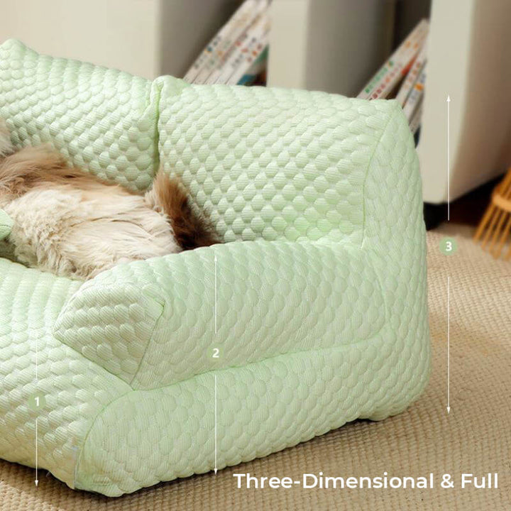 Cowes | Breathable Ice Silk Dog Sofa Bed, Washable - image 8
