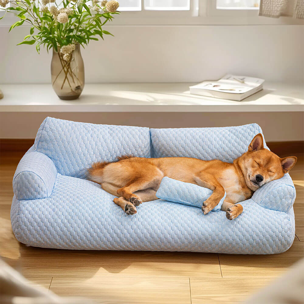Cowes | Breathable Ice Silk Dog Sofa Bed, Washable - image 2