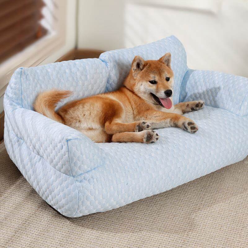Cowes | Breathable Ice Silk Dog Sofa Bed, Washable - image 12