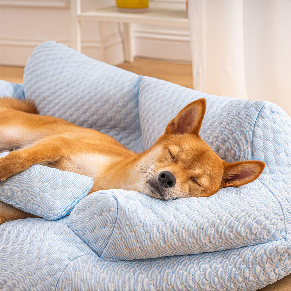 Cowes | Breathable Ice Silk Dog Sofa Bed, Washable - image 3