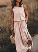 Lisandra | Women's Sleeveless Maxi Dress with Side Slits - image 5