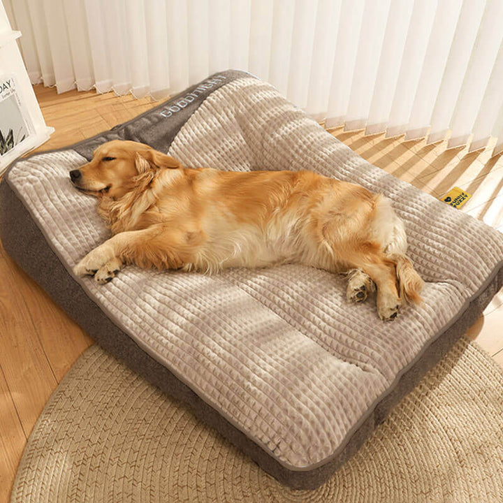 Maianbar | Large Thick Plush Dog Cushion Bed with Anti-Slip Base - image 1