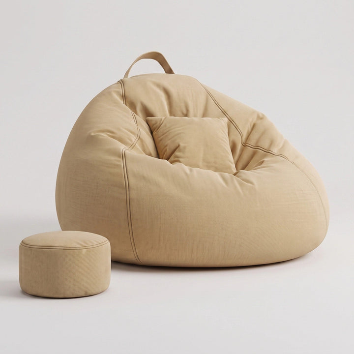 Ute | Large Bean Bag Sofa Chair, Linen Lounge Seat for Living Room & Bedroom - image 7