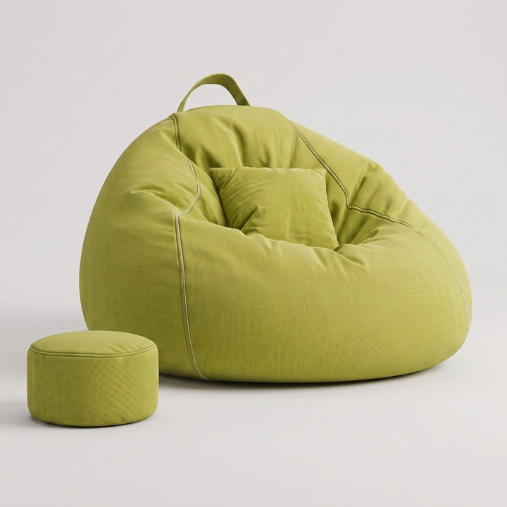 Ute | Large Bean Bag Sofa Chair, Linen Lounge Seat for Living Room & Bedroom - image 8
