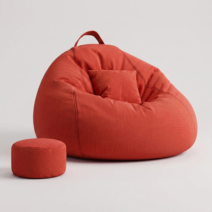 Ute | Large Bean Bag Sofa Chair, Linen Lounge Seat for Living Room & Bedroom - image 10