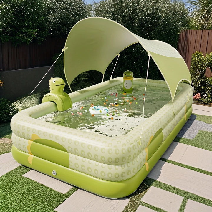 Kookaburra | Large Inflatable Family Swimming Pool with Foldable Rectangular Design - image 8