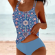 Gisele | Women's Printed Tankini Set with Scoop Neck - image 2