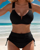 Marjolaine | Women's Ribbed Bikini Set with Ring Detail and High Waist - image 2