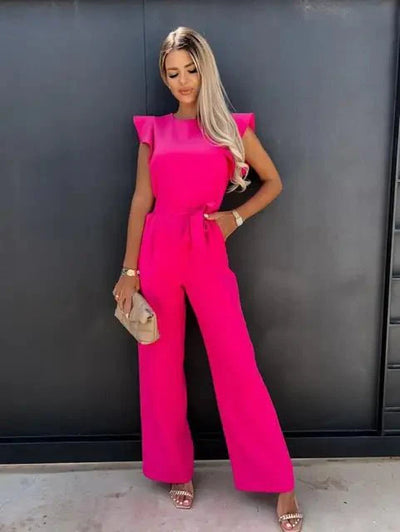 Adalyn | Women's Belted Zip-Front Jumpsuit for Everyday Wear
