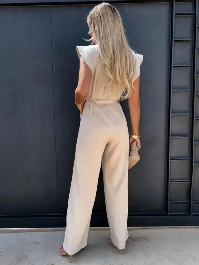 Adalyn | Women's Belted Zip-Front Jumpsuit for Everyday Wear